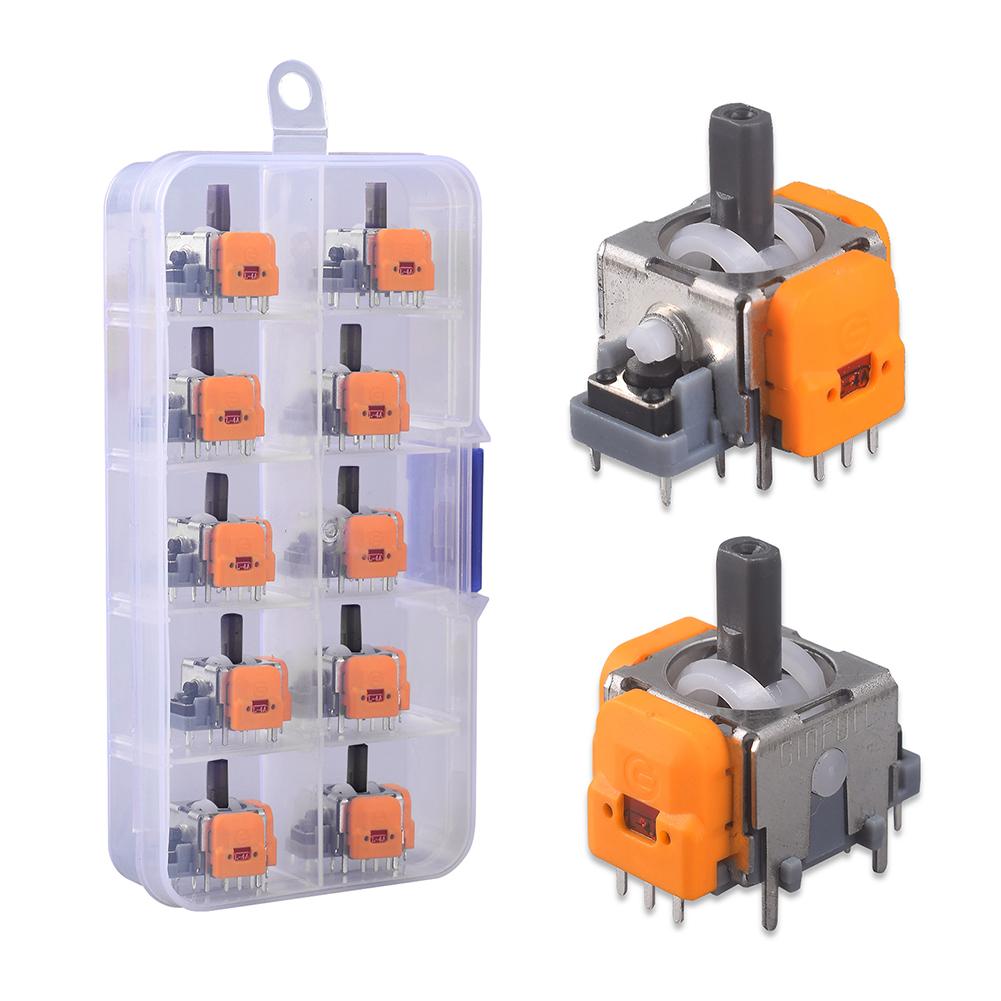 10Pcs 3D Hall Effect Joystick No Drifting Thumbsticks Module Repair Parts Joystick Module Controller for PS4/5 for XBox/Switch