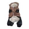 Dog Leopard Print Winter Clothes Cute Loose Thicken Prevent Hair Loss Pet Warm Coat for Small
