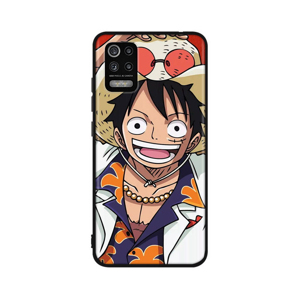 Чехол DT28 One Piece Luffy для OPPO Reno 8 6 5 4 Pro Find X3 A17 A31 A38 A40 A53 A54 A55 A74 A76 A78 A77 A80 A94 A95 A96 Lite черный мягкий чехол