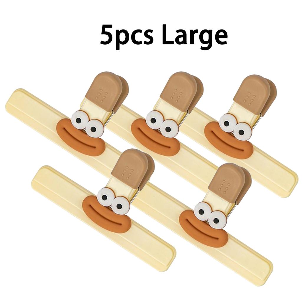 1-12 шт. Креативная клипса для запечатывания снеков, Клипса для сохранения продуктов и защиты от влаги, Многофункциональная офисная клипса с длинным хвостом