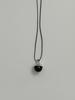 Sosoo Ouartz Drop Point Necklace [Black]