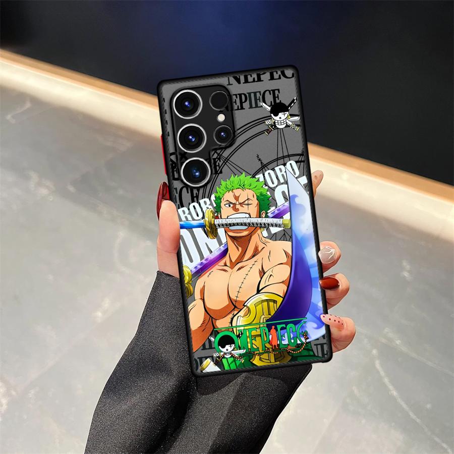 Чехол Back Phone Cover Case с изображением Зоро из One Piece для Samsung Galaxy S24 Plus S21 Note 20 Ultra 10+ S23 FE S20 FE S22 S25 Ultra