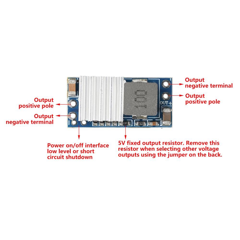 DC-DC DC 2.7-13V 6A Boost Module DC 5-32V 5A Step-down Mini Power Module 3.3V 5V 9V 12V Fixed Output Drone Aeromodel BEC