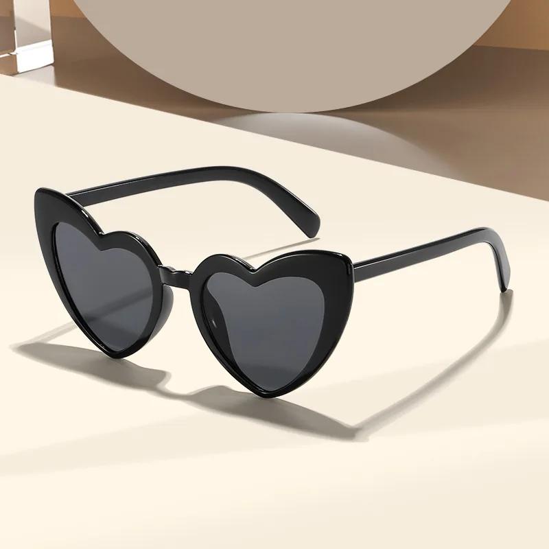 Cute Heart-Shaped Sunglasses For Men And Women Uv Protection Outdoor Beach Street Shooting Sun Protection Glasses Eye Protection