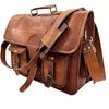 Men Handmade Briefcase Vintage Leather Satchel Messenger Office Laptop Bag