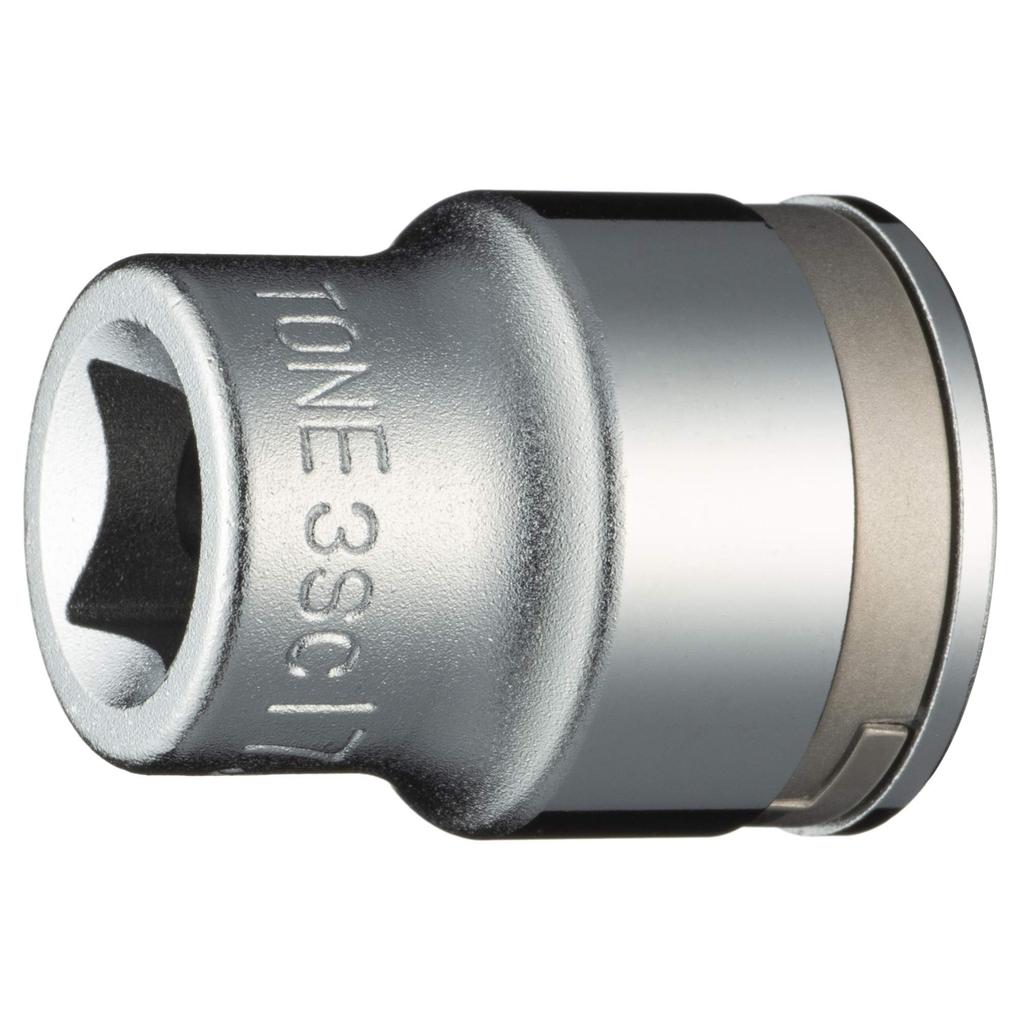 TONE Nut Catch Socket Drive Angle Width Across Flats 17mm (hexagonal) 3SC-17 9.5mm (3/8")