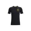 Curry Series Regular Shoulder Casual Sports Solid Color Round Neck Pullover Breathable Short Sleeve T-Shirt Men Tops Black 1366604-001