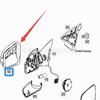 Rearview Mirror Shell for Mercedes-Benz R-Class GL W251/W166