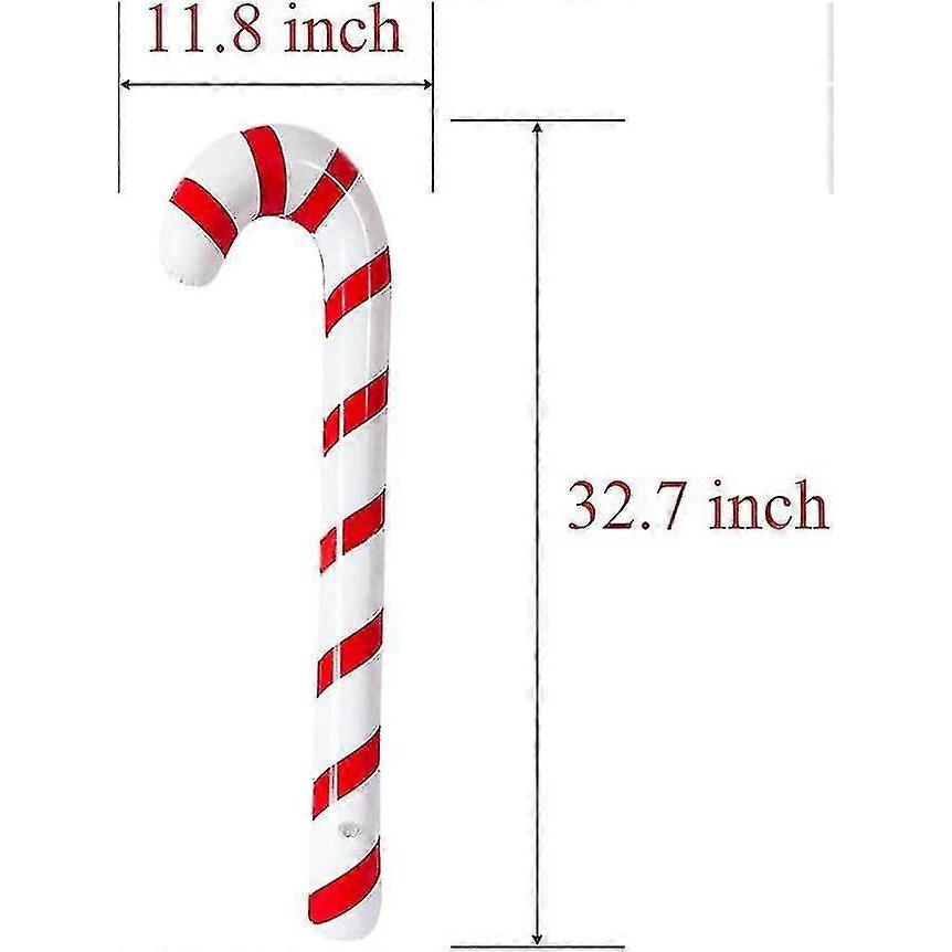 6 Pcs Inflatable Candy Canes Balloons For Christmas Decorations - Pjun