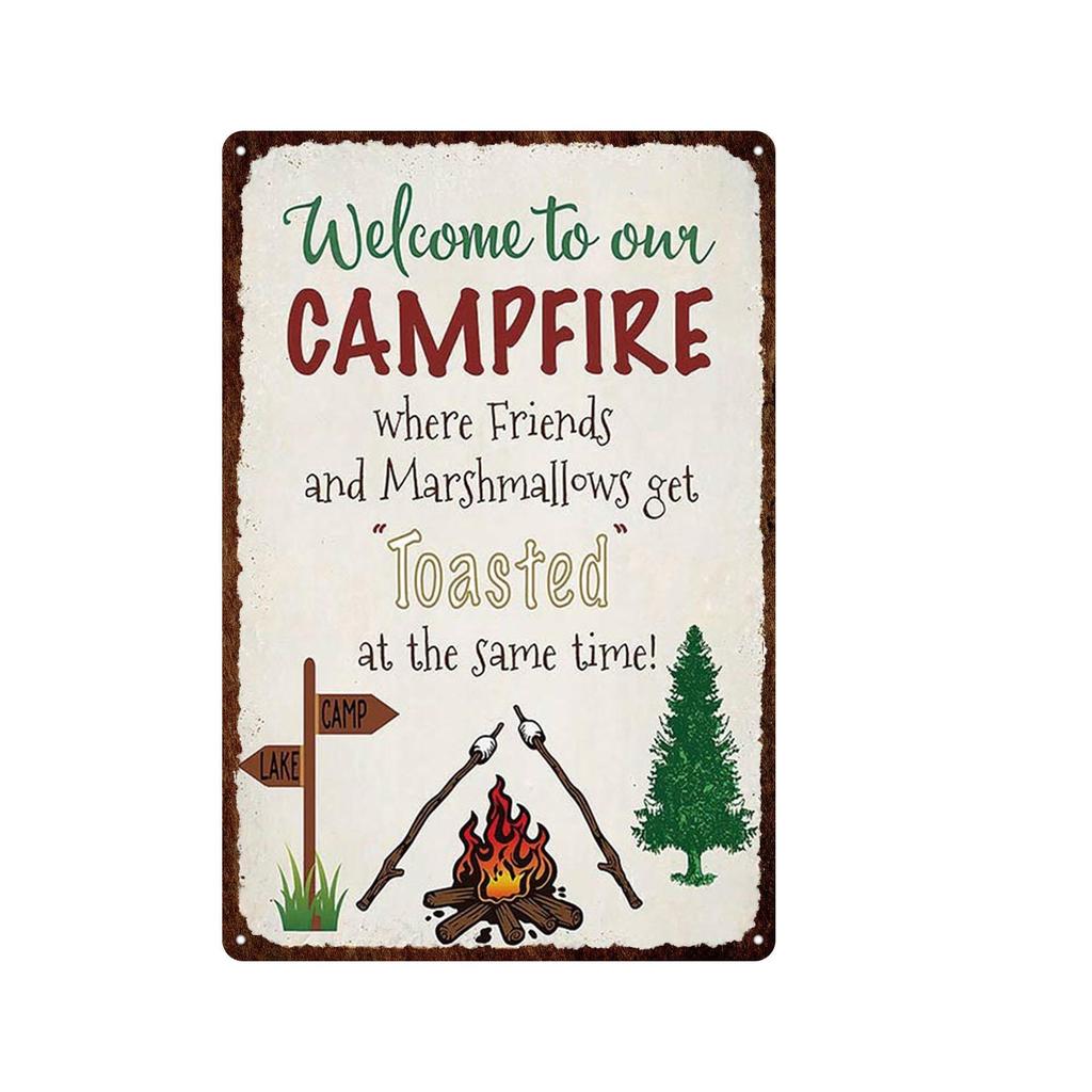 Добро пожаловать на ферму у костра, берегитесь собак, предупреждение о ферме, ретро жестяные знаки, металлическая жестяная пластина, знак, художественный плакат, настенный декор для бара, дома