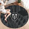 Leeds United Round Area Rug,Carpet Rug for Living Room Bedroom Sofa Playroom Decor,Non-slip Floor Mat
