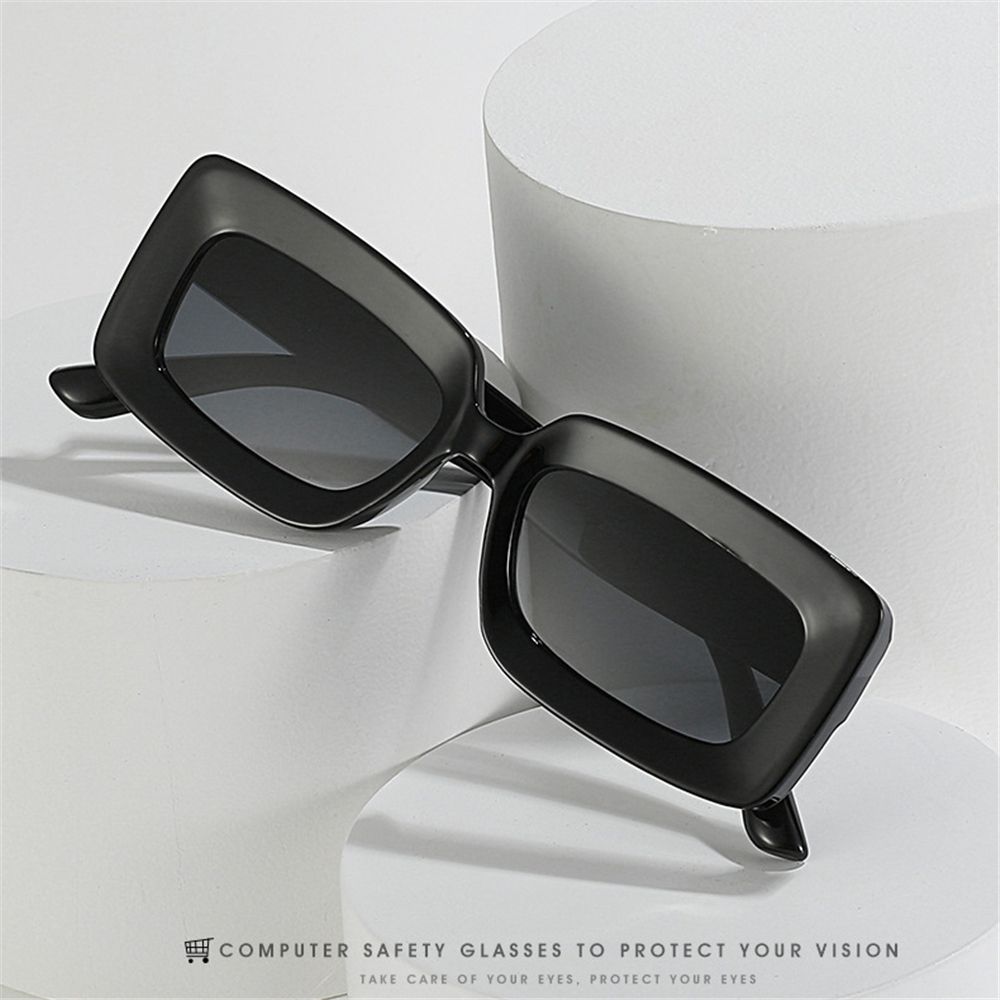 Популярные женские очки UV400 Прямоугольные солнцезащитные очки Мужские солнцезащитные очки Тени Женские солнцезащитные очки