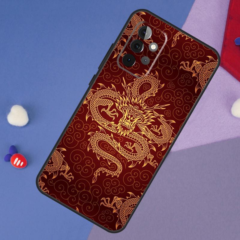 Японский чехол DRAGON TATTOO для Samsung Galaxy A13 A16 A26 A36 A56 A06 A55 A35 A15 A54 A34 A14 A53 A12 A22 A32 A52