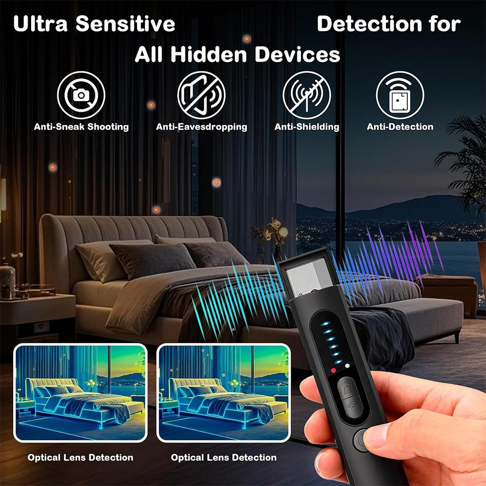 Детектор камер и микрофонов/Детектор скрытых камер/Подавители сигналов Bluetooth и Wi-Fi/Устройство обнаружения камер/X13 7