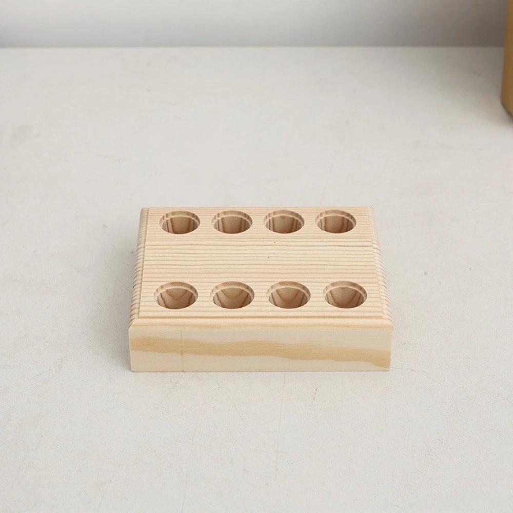 Wooden Tool Holder Non Slip Multi-slots Wood Stand Keep Neat Pliers Storage Holder  Craft Tool