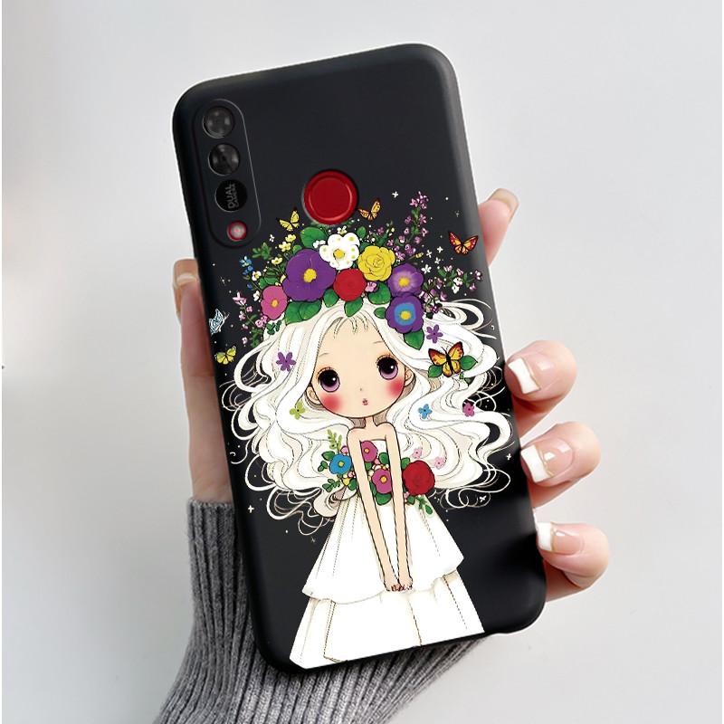 Чехол для телефона Itel S15/S15 Pro Конфетный цвет Желейный Мягкий Ударопрочный Черная Крышка Модный Стиль Расписной Узор Корпус