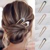 Women Hair Pin U Shaped Fork Stick French Fashion Hairstyle Metal Hair Clips