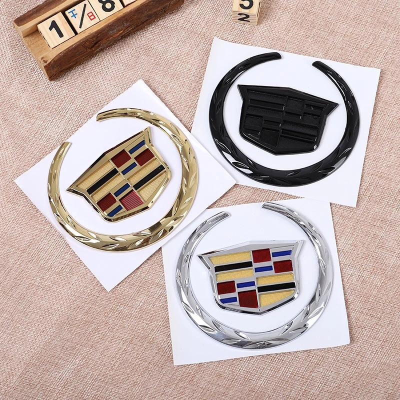 ABS Car Front Grille Center Emblem Cover For Cardillac SRX ATS XTS New Auto Front Head Rear Trunk Badge Sticker Decoration