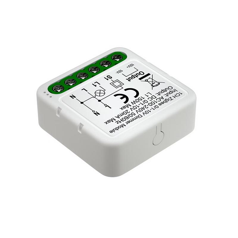Smart Dimmable 1 Channel Zigbee 0-10v Wall Switch In-Wall 0-10V Light Dimmer Controller Module