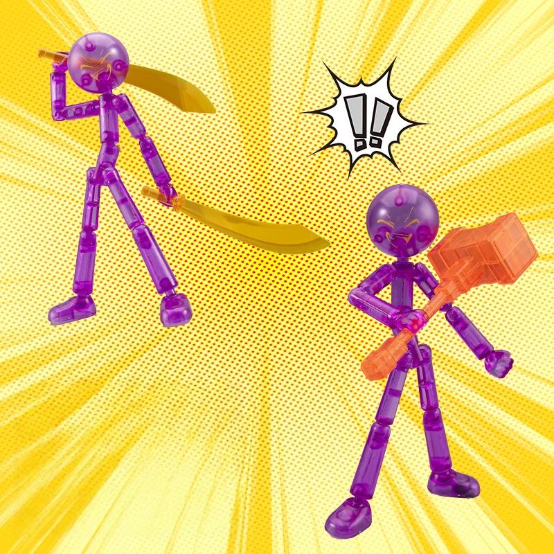1 Набор Новинка Фигурка Stickman Собранный Робот Подвижный 3D Печать Манекен Многосуставной Stickman Игрушка