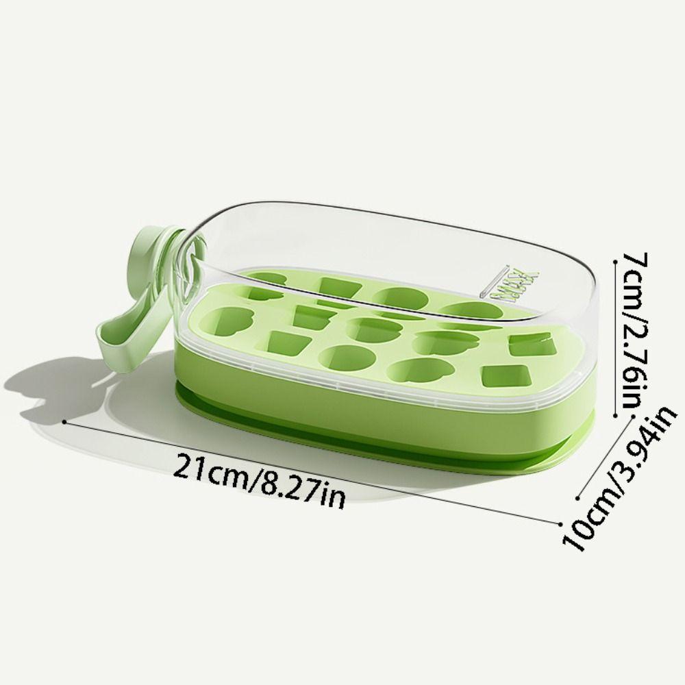 2 in 1 Ice Cube Water Bottle Press Type Ice Cube Molds Multi-Function Ice Maker  Summer Use
