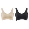 Genie Cool Rich Night Спортивный размер Легкий черный бюстгальтер, Комплект из 2 штук, Беспроводной, Бюстгальтер, Бюстгальтер, Дышащий, Женский бюстгальтер, 4L, Бежевый/Насыщенный