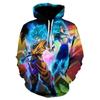 2024 Hooded Sweatshirt Dragon Ball Series Anime Cartoon Print Pullover Tide Brand Hoodie Children's Gift