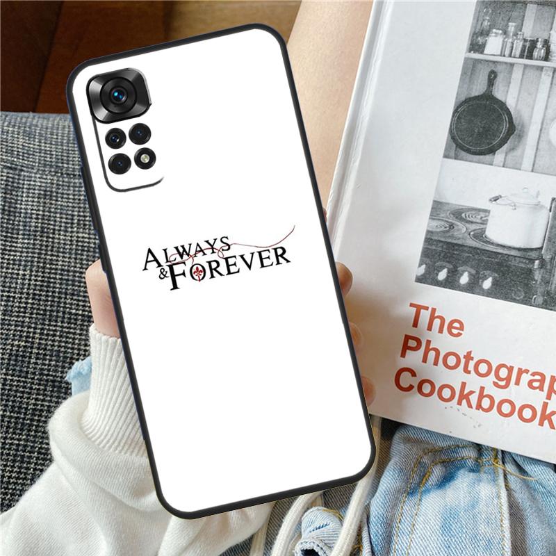 Чехол The Vampire Diaries Always Forever для Xiaomi Redmi Note 12 10 9 11 Pro 9S 10S 11S 12S Чехол для Redmi 12 9C 10C 12C 13C