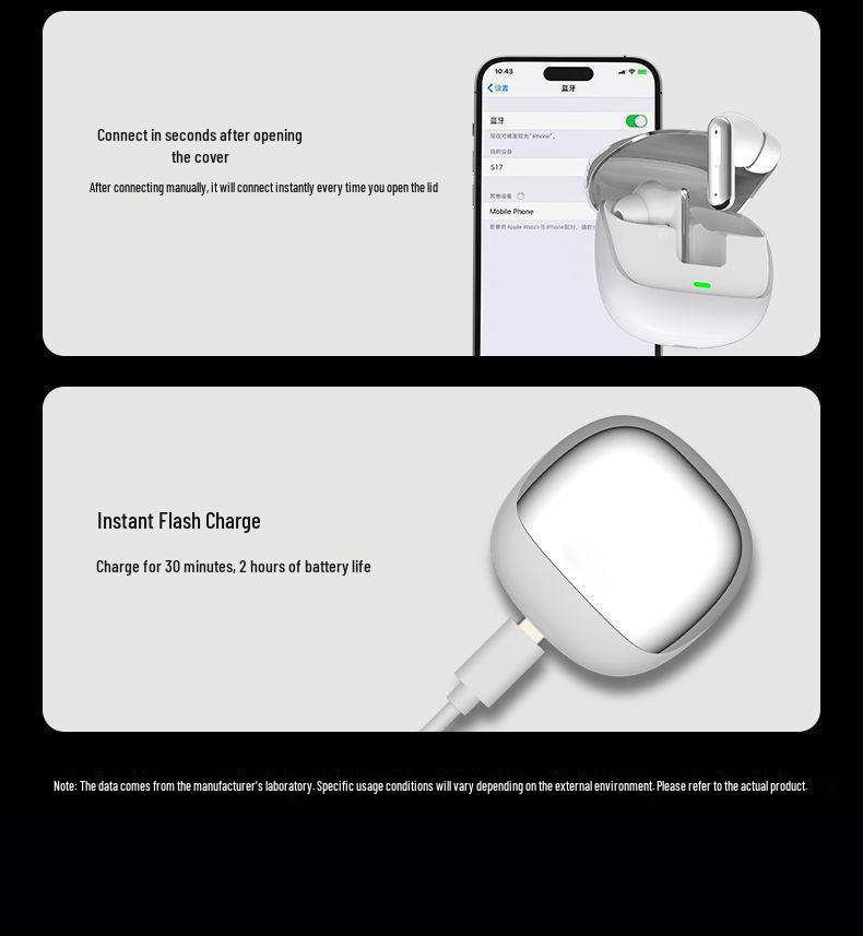 Беспроводные Bluetooth-наушники S17 с шумоподавлением: Долгая работа от батареи, Высокое качество звука, Идеально для спорта и бега