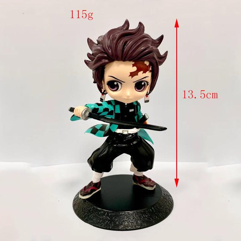 Аниме Nezuko Tanjirou Zenitsu Inosuke Kyoujurou Giyuu Kawaii Qposket ПВХ модель игрушки собирать подарок