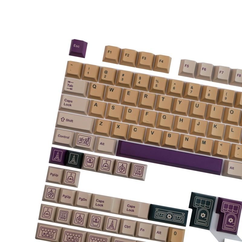 143 клавиши Florist Keycaps Profile PBT Dye Sublimation Mechanical Keyboard Keycap для MX h 61/68/87/98/104