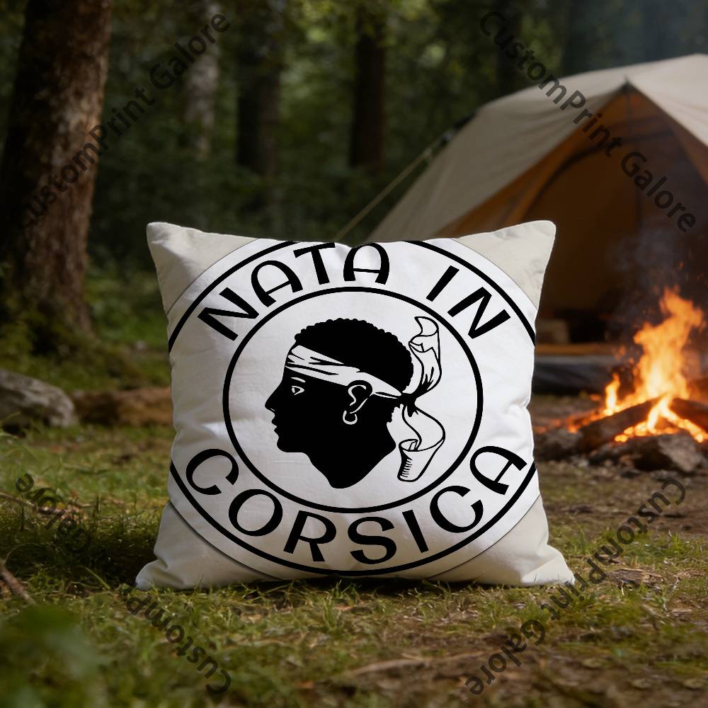 Corsica Corse France Flag Square Throw Pillow Cover Multiple Sizes Soft for Sofa Bedroom Living Room Home Decorative