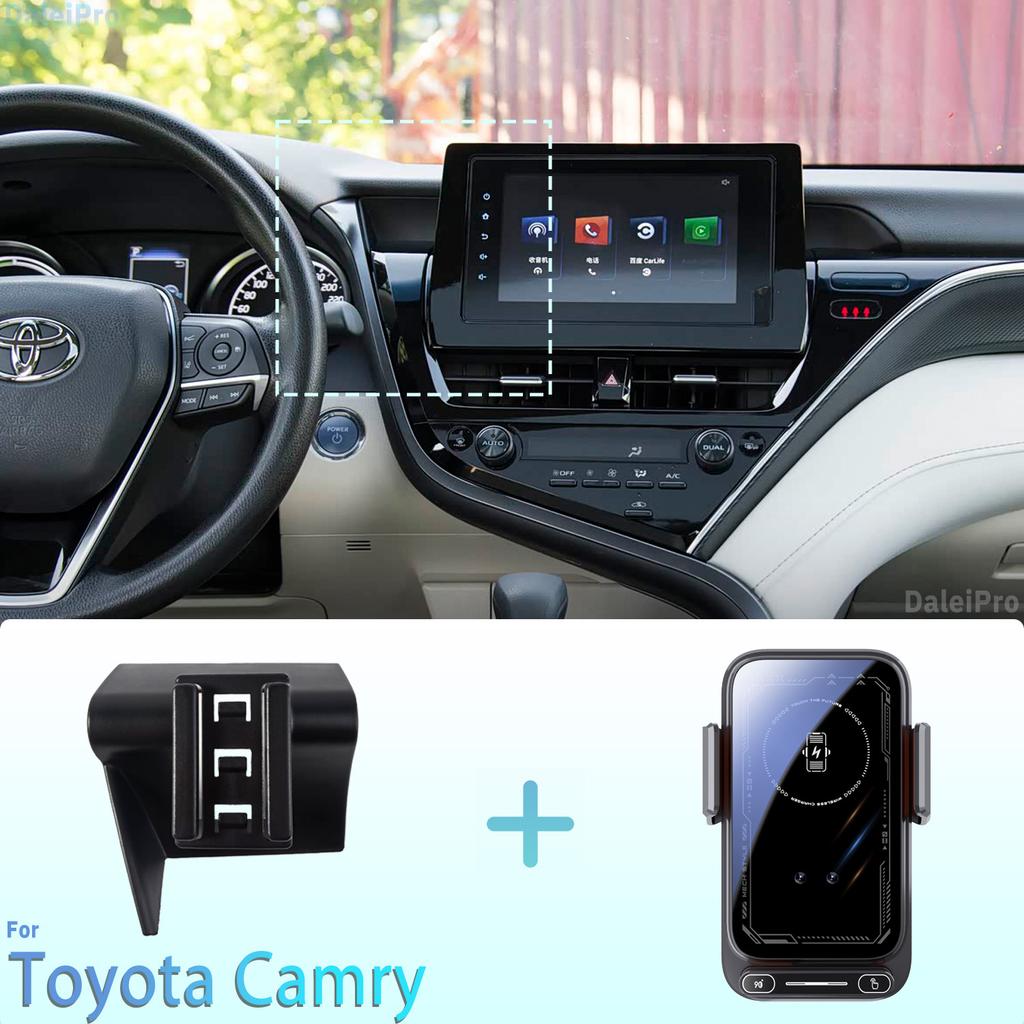 Разработан для Toyota Camry XV70 2021 2022 Держатель для телефона Автомобильное магнитное крепление Умное сенсорное беспроводное зарядное устройство Однокнопочное освобождение Qi