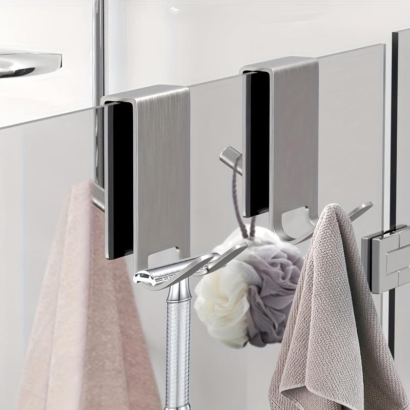 Rust-Resistant Door Mount Shower Hanger| Heavy-Duty, Space-Saving Hanger for Clothes/Coat/Towel, Modern Storage for Shower/Close Home Organizer