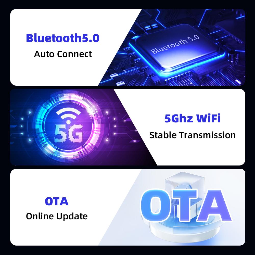 2 в 1 беспроводной адаптер CarPlay для Android, беспроводной адаптер Android Auto, Smart Mini Box, быстрое подключение с проводным подключением к беспроводному