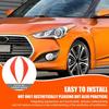 Soft Carbon Fiber Headlight Eyebrow Trim Sticker For Hyundai Veloster 2011-2017