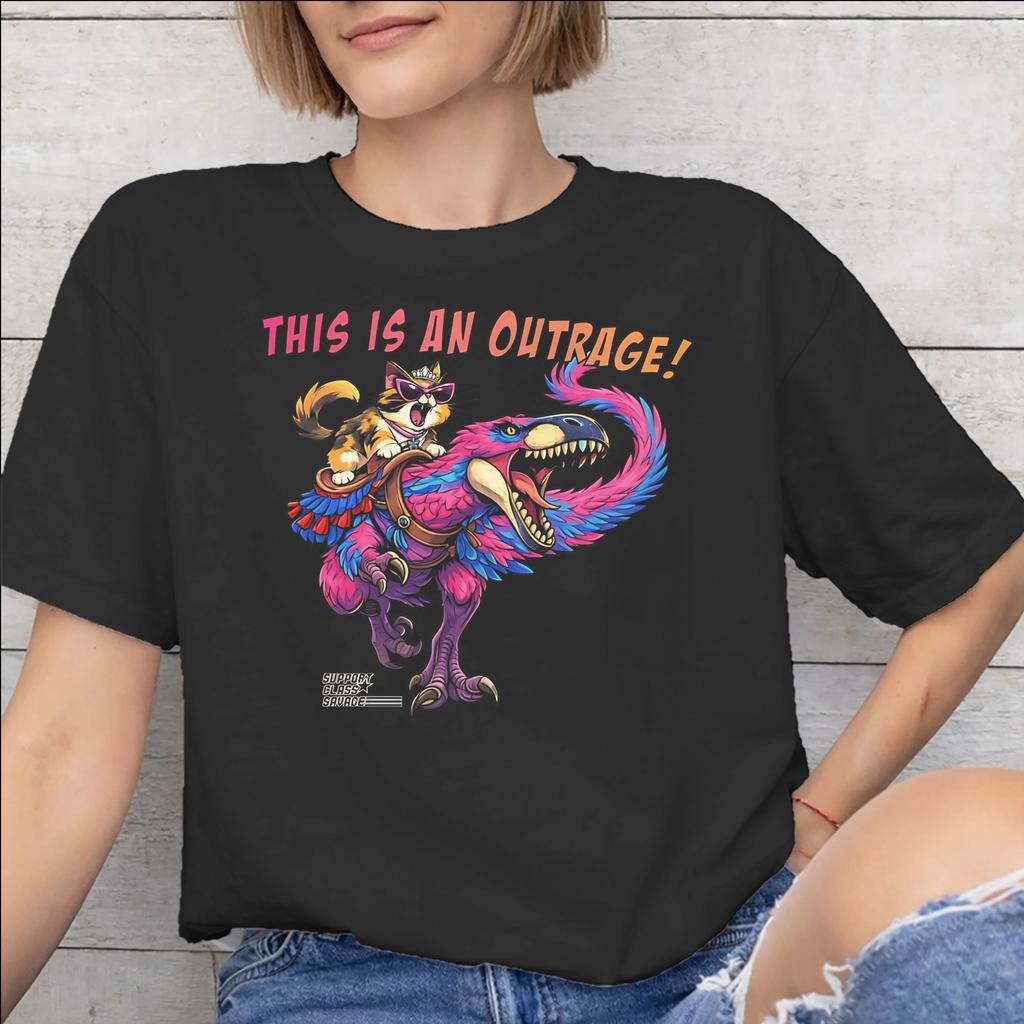 This Is An Outrage Princess Donut Cat New Arrival T Shirts Unisex Unisex Cotton Tee Shirt Clothing