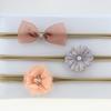 3Pcs/Set Cartoon Cute Flower Girl Hair Band Bowknot Beautiful Kids Headband  for  Photography Birthday