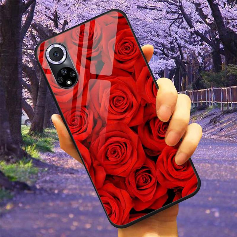 Чехол для Honor 50 Pro Закаленное Стекло Звездный Мрамор Жесткая Задняя Крышка для Телефона Huawei Honor 50 Чехлы Honor50 Защитные