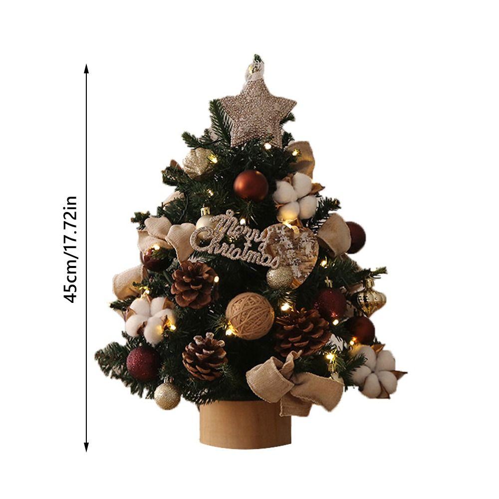 45см Набор для сборки рождественской елки своими руками Искусственная сосна Настольная рождественская елка Настольное украшение