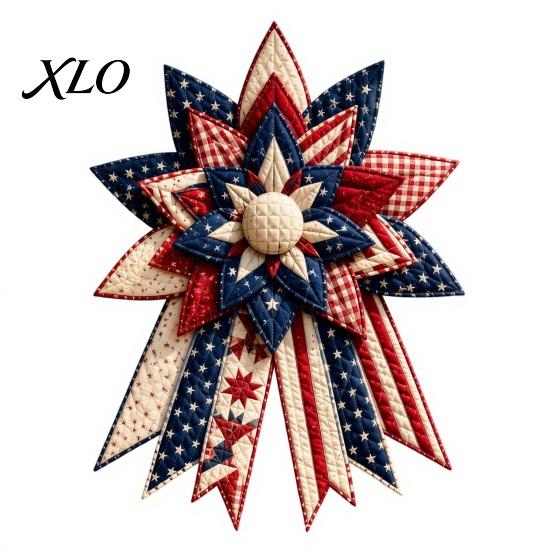 Holiday Wreath Making Supplies Large Patchwork DIY Sewing Kit, Quilted Fabric Craft Set, Diy Kit for Beginners Handmade Rustic Door Decoration