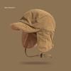 Windproof Earflap Hat Ear Protection Velvet Pilot Hat Lei Feng Cap Bonnet Hat  Outdoor Sports