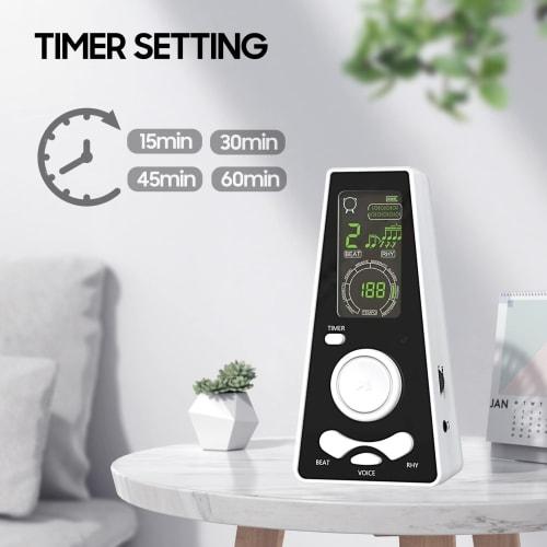 Xtahdge Electronic Digital Metronome with Timer, Universal Electronic Metronome with Volume and Beat Speed ??Control, Battery or USB Powered, for Guit