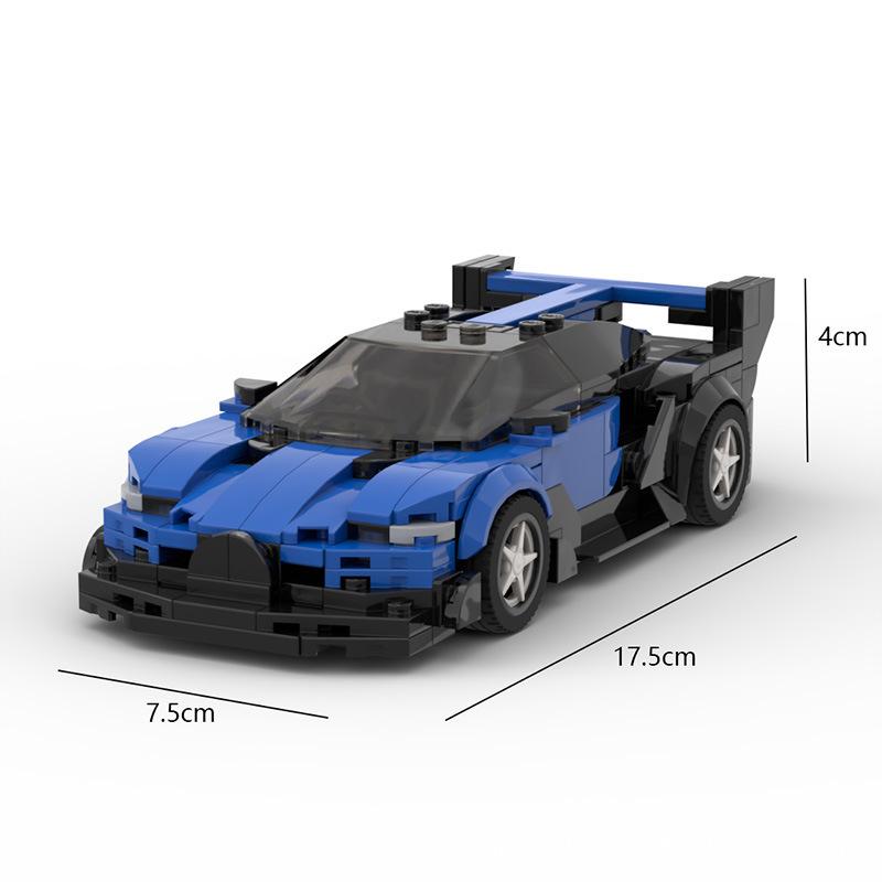 Гоночный Спортивный Автомобиль MOC Мелкие Строительные Блоки Bolide Vision GT Speed8 Модель Автомобиля в Сетке Строительные Блоки