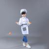 Kitchen Hat Top apron Cosplay Costume Cook Tshirt Children Chef Costume Set Halloween Decoration
