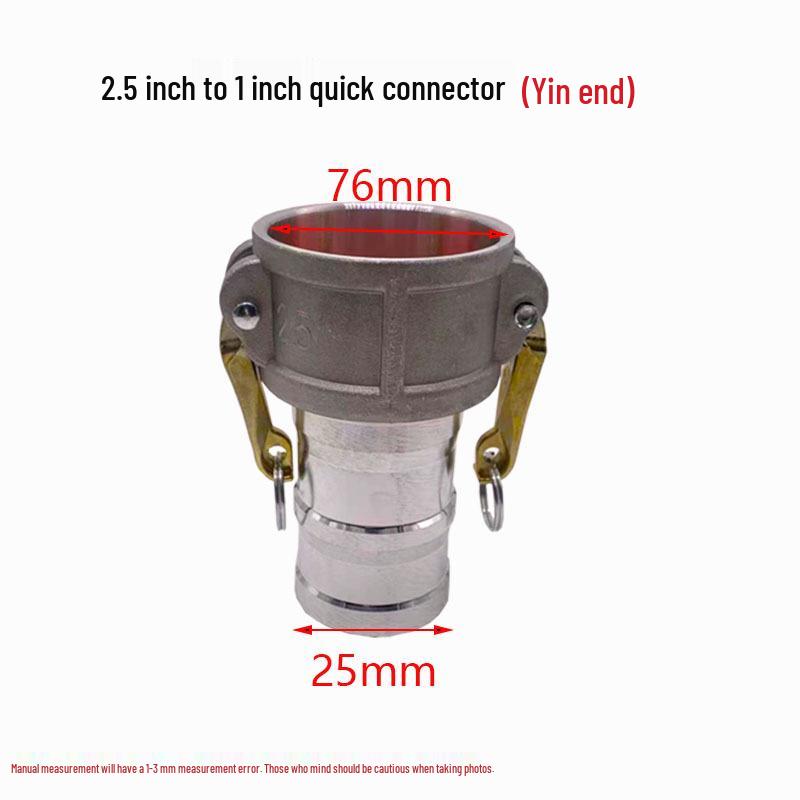 Aluminum Alloy Type C Male & Female Quick Coupler Hose Fittings with Reducing Lever