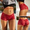 FINETOO 3Pcs Women Sexy Low Waist Lace Boyshort Floral Panties S-XL Girls Hollow Out Underwear Ladies Comfortable Underpants Female Lingerie