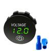 LED Voltmeter Digital Waterproof Motorboat Motorcycle Panel Digital Voltmeter Tester Monitor Car Voltmeter 12V electrical tester
