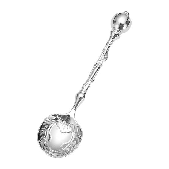 Кофейная ложка, резная чайная ложка, винтажная европейская дворцовая посуда, десертные ложки для кухни