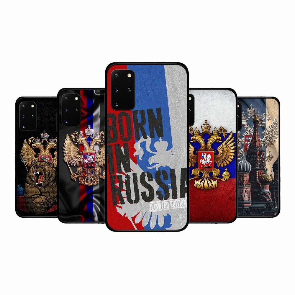 Popular Flag Of Russia Phone Case For Samsung S 24 Fe 25 Ultra Plus 20 Lite 21 30 22 23 24 22 Ultra 5G Fundas